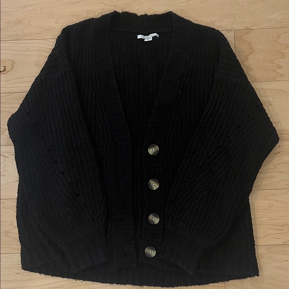 American Eagle Outfitters Black Cardigan Sweater